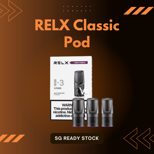 RELX Classic Pod flavor list and compatibility chart Singapore