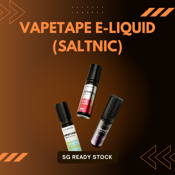 Vapetape Salt Nic E-Liquid 15ml bottles showcasing premium flavour lineup